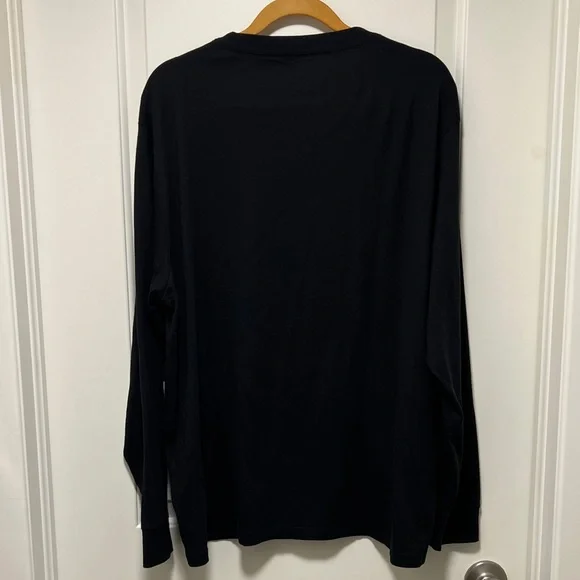 American Eagle Outfitters Men’s Black Long-Sleeve Tee with White Eagle Graphic - Picture 6 of 6